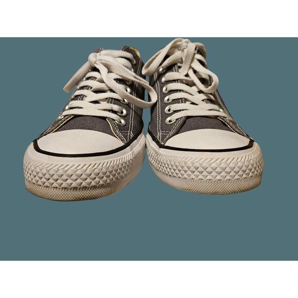 Converse All Star Gray Textile Unisex Sneakers Size Women 10.5 Men 8.5 - Picture 10 of 12